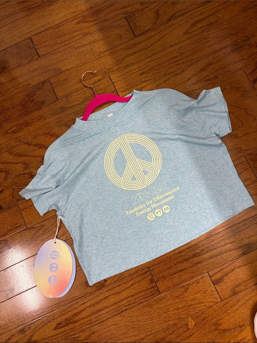 87. Lululemon x Madhappy Cates T-Shirt HEATHERED CIRRUS BLUE cropped tee